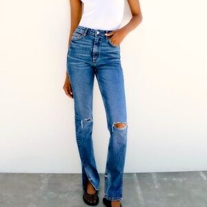 Zara High Rise Slim Jeans